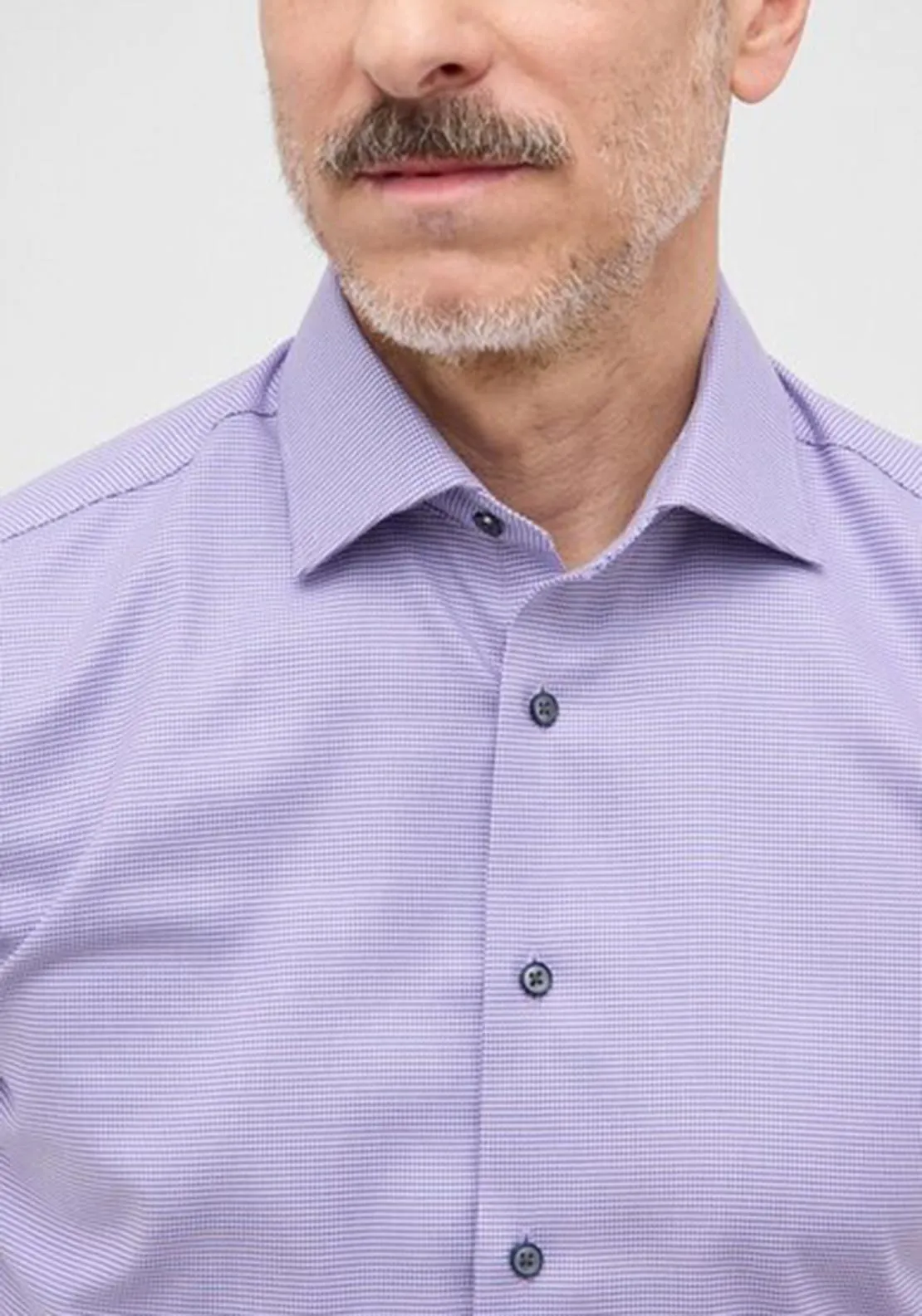 1863 by Eterna Structured Modern Fit Shirt, Lavender