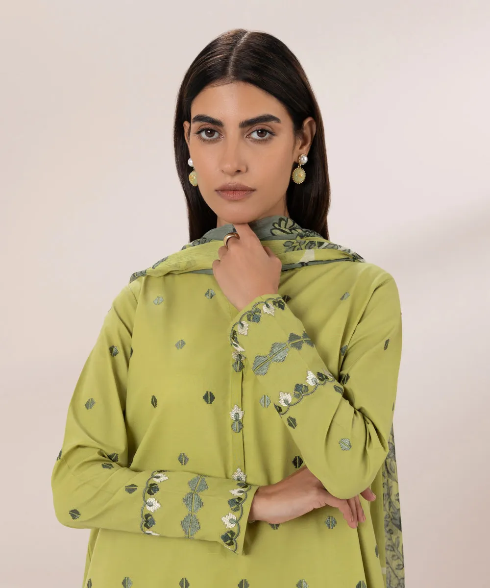 3 Piece - Embroidered Lawn Suit