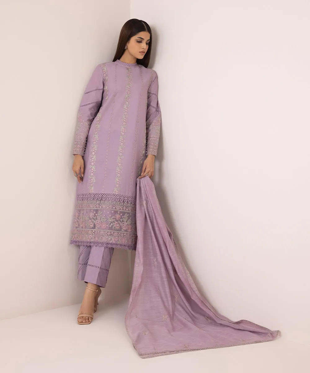 3 Piece - Embroidered Lawn Suit