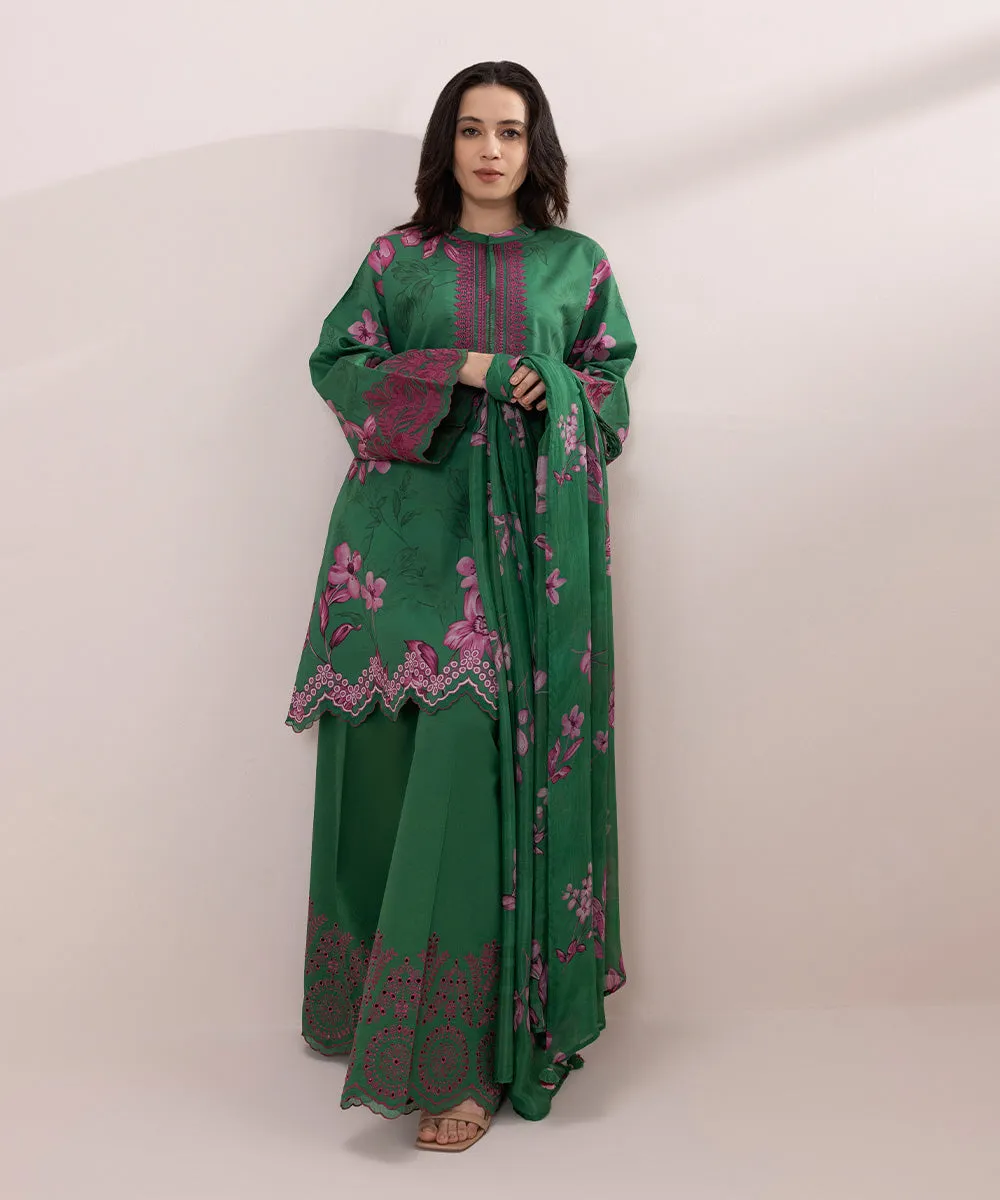 3 Piece - Embroidered Lawn Suit