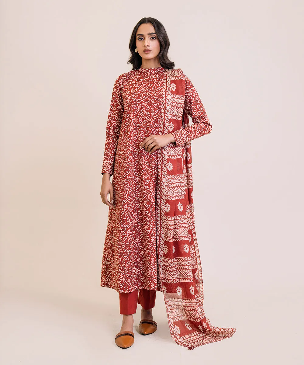 3 Piece - Printed Lawn Suit