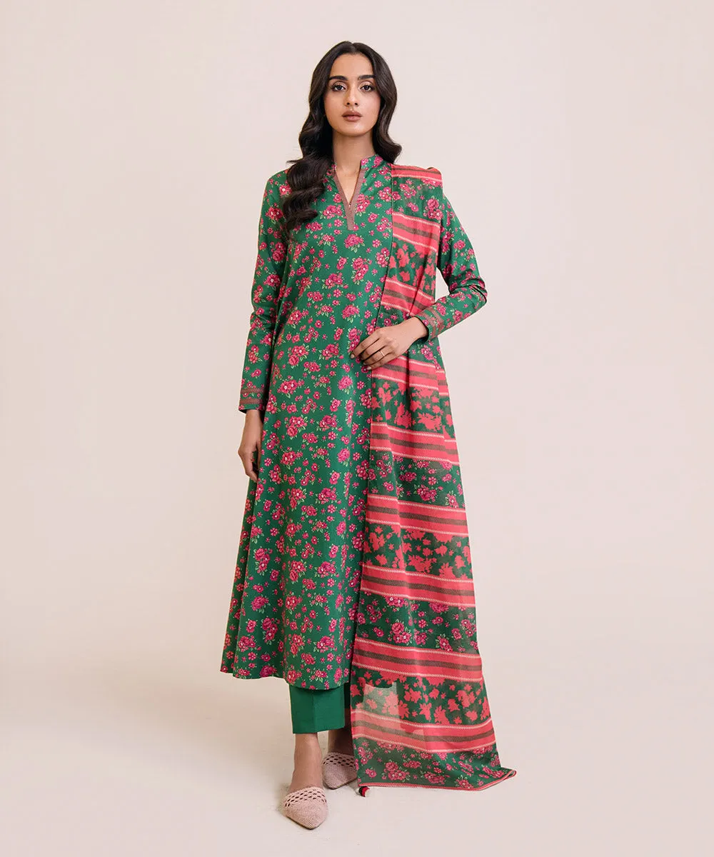 3 Piece - Printed Lawn Suit