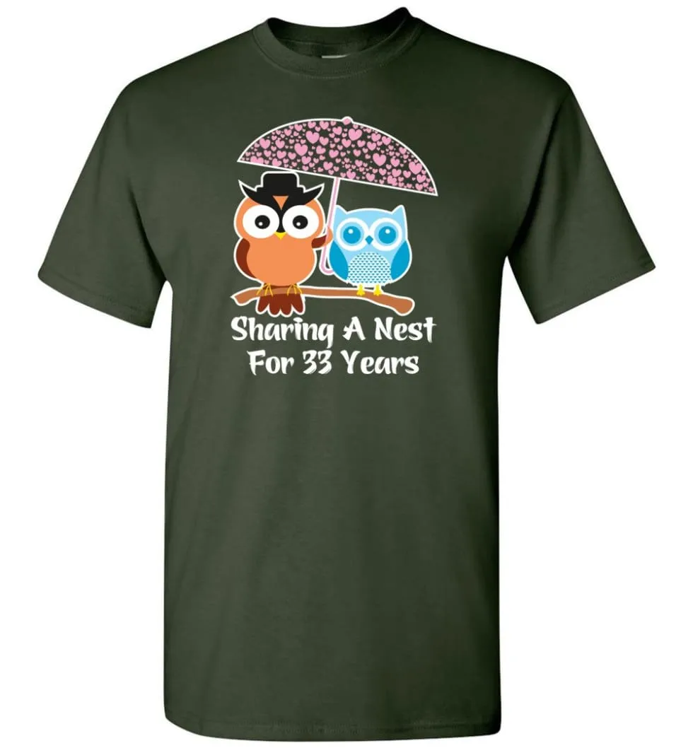 33 Years Wedding Anniversary Gifts Valentine's Day T-shirt