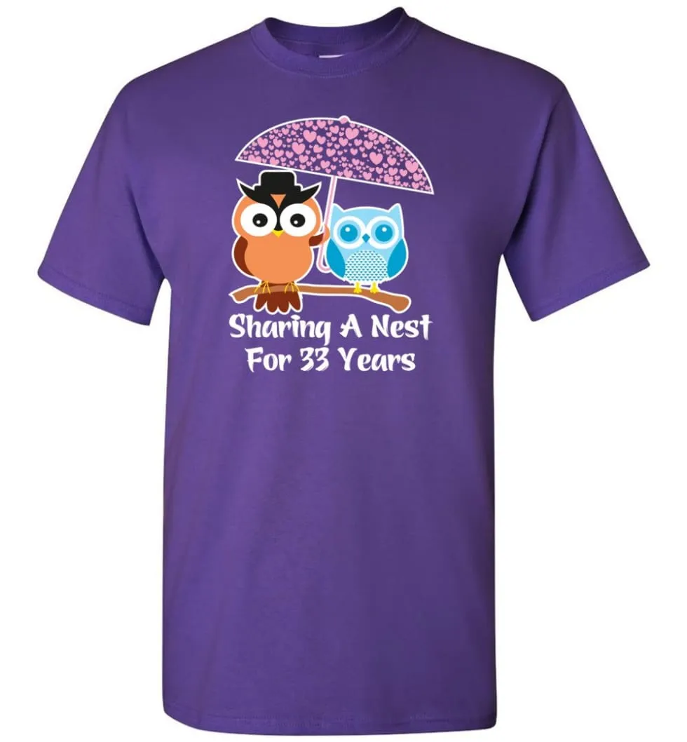 33 Years Wedding Anniversary Gifts Valentine's Day T-shirt