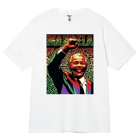 3Forty Inc Men Nelson Mandela Tee (White)