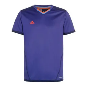 Adidas Climalite Purple Orange Football Training Shirt - Kids