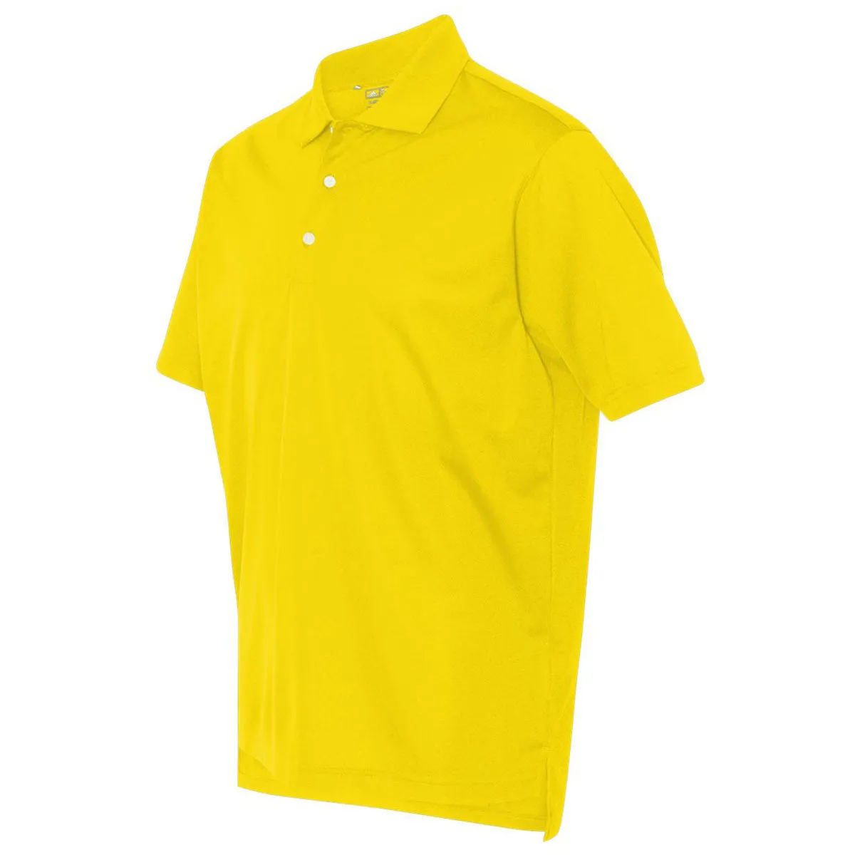 adidas Golf Men's Vivid Yellow/White Climalite Basic Sport Shirt