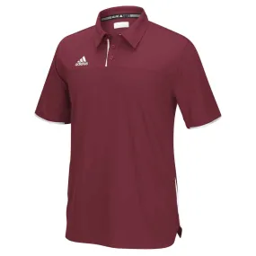 adidas Men's Collegiate Burgundy Climacool Utility Polo