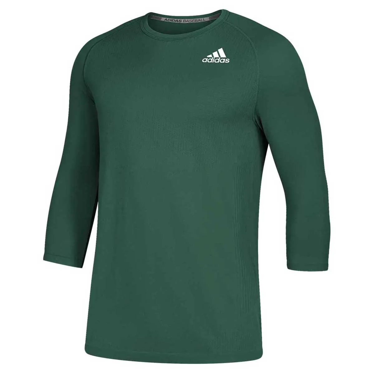 adidas Men's Dark Green Fielder's Choice 2.0 3/4 Baselayer