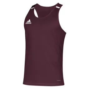 adidas Men's Maroon/White Team 19 Singlet Tank