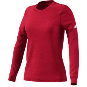 adidas Women's Red Long Sleeve Go To Perfect Tee