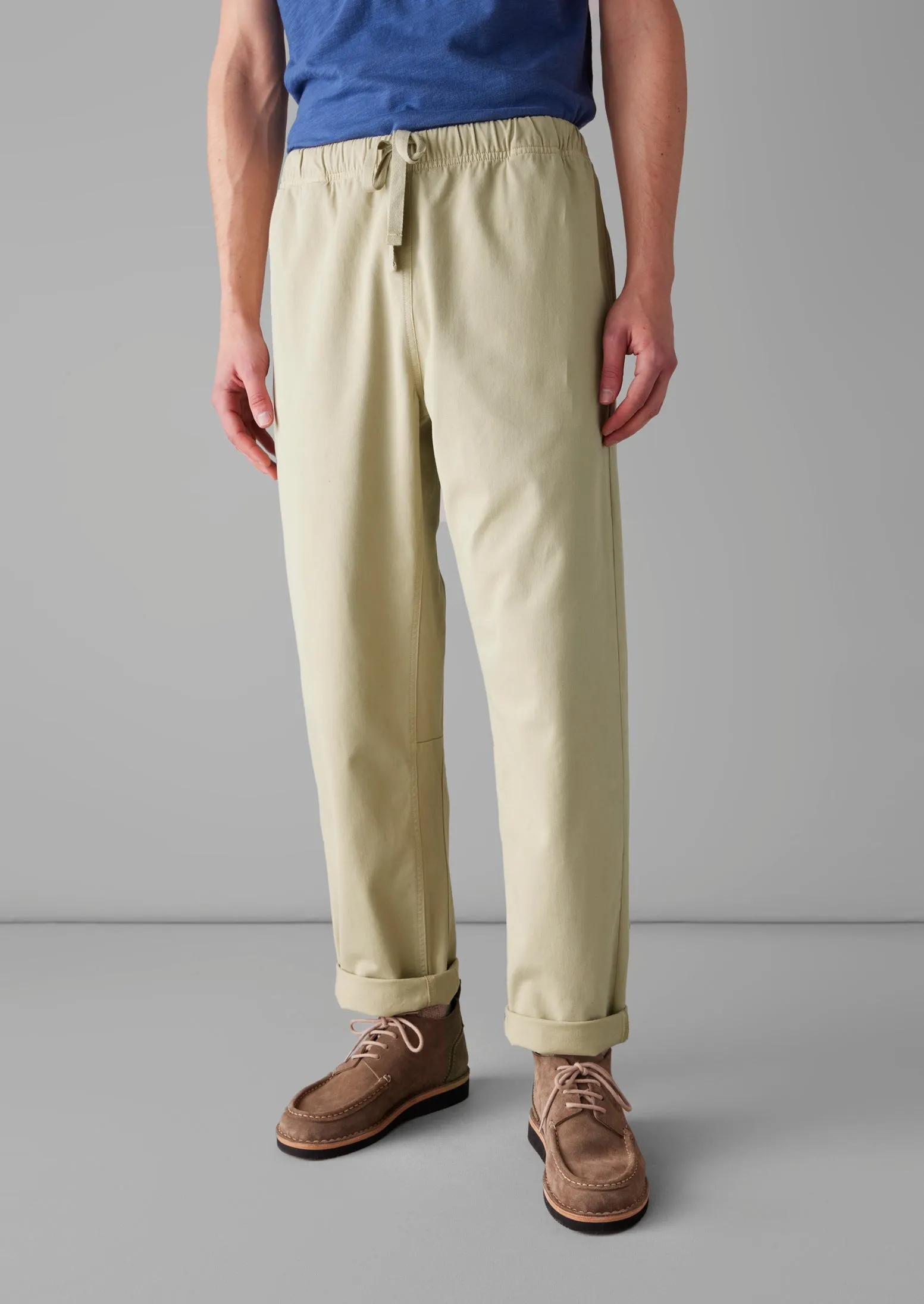 Alfie Cotton Twill Pants | Oat