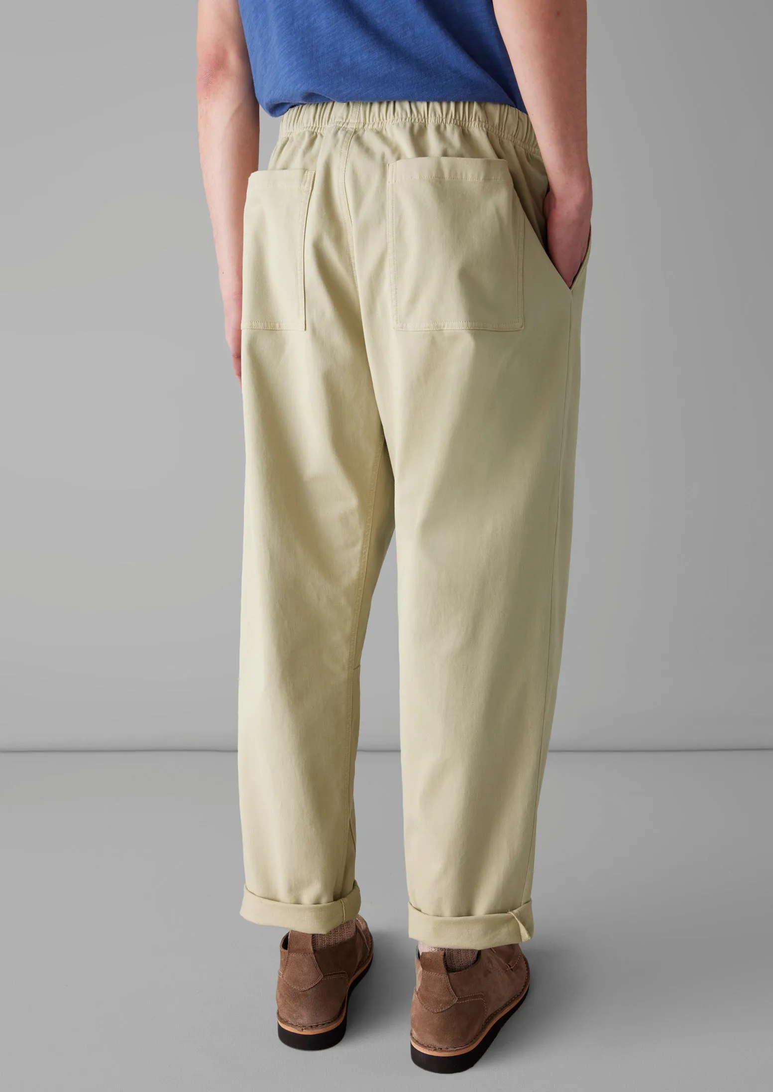 Alfie Cotton Twill Pants | Oat