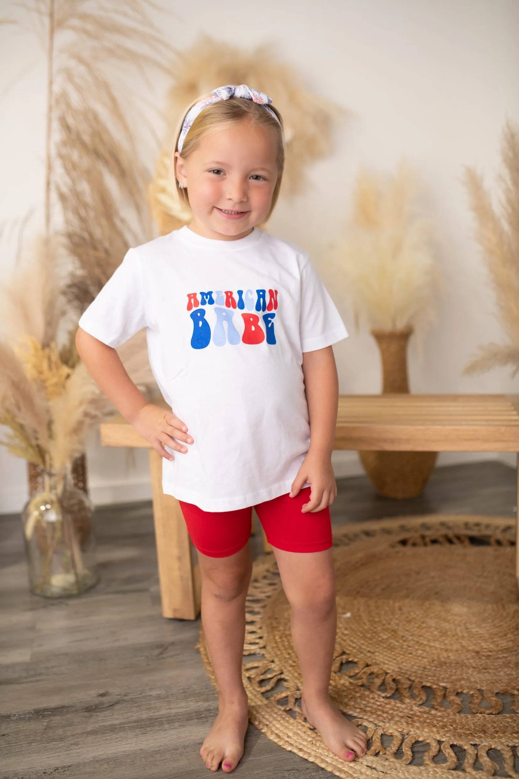 American Babe T-Shirt-Red, White & Blue