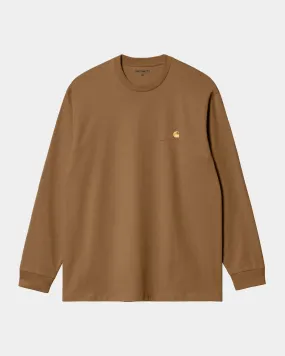 American Script Long Sleeve T-Shirt | Hamilton Brown