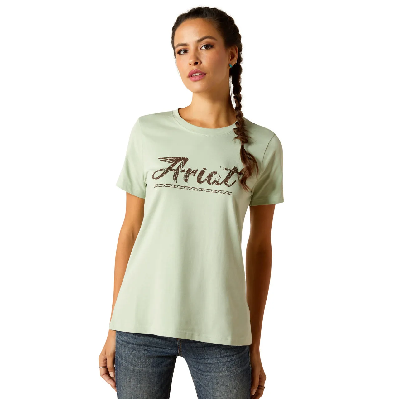 'Ariat' Women's Classic T-Shirt - Frosty Green