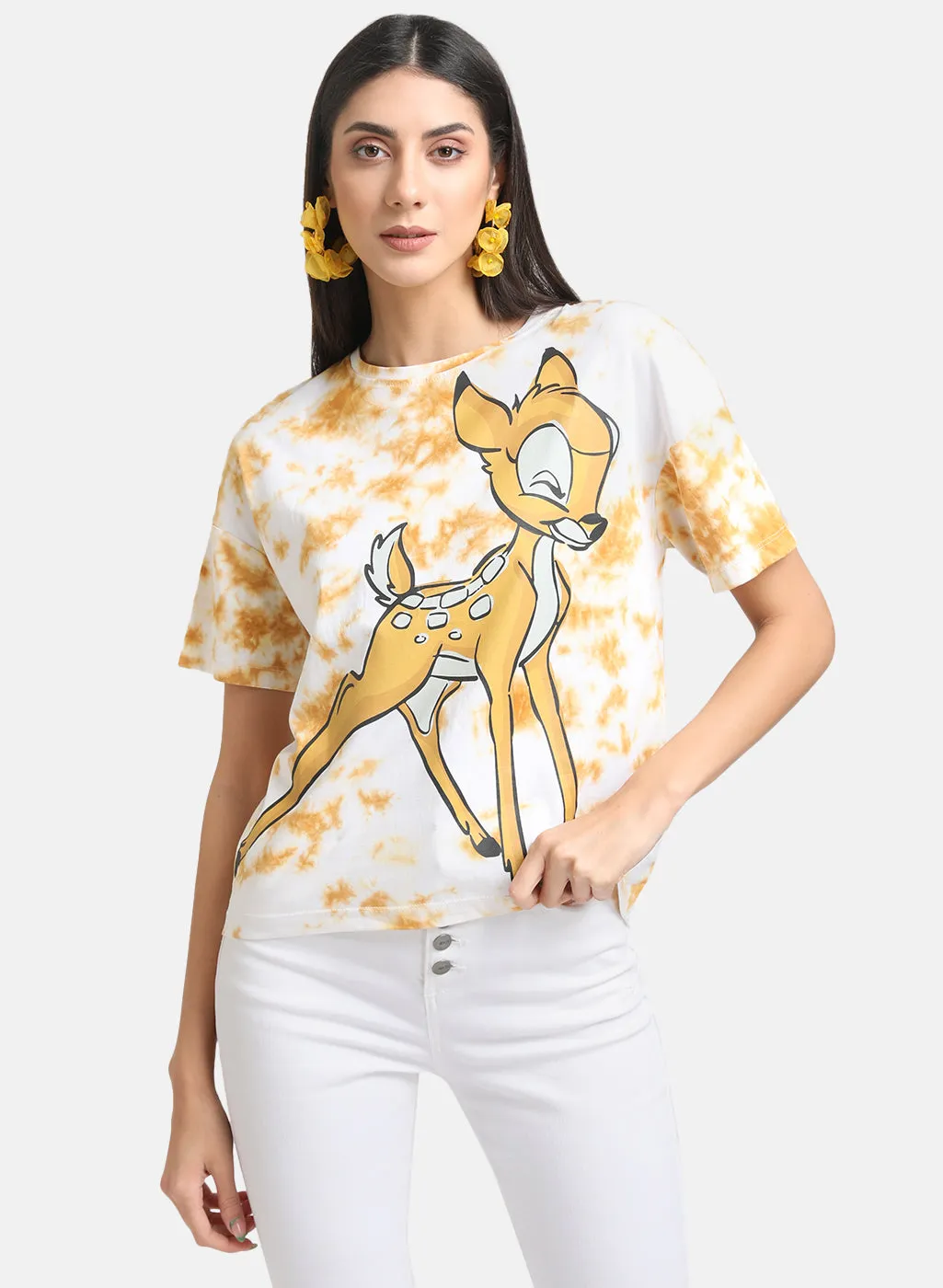 Bambi Disney Tie Dye Printed T-Shirt