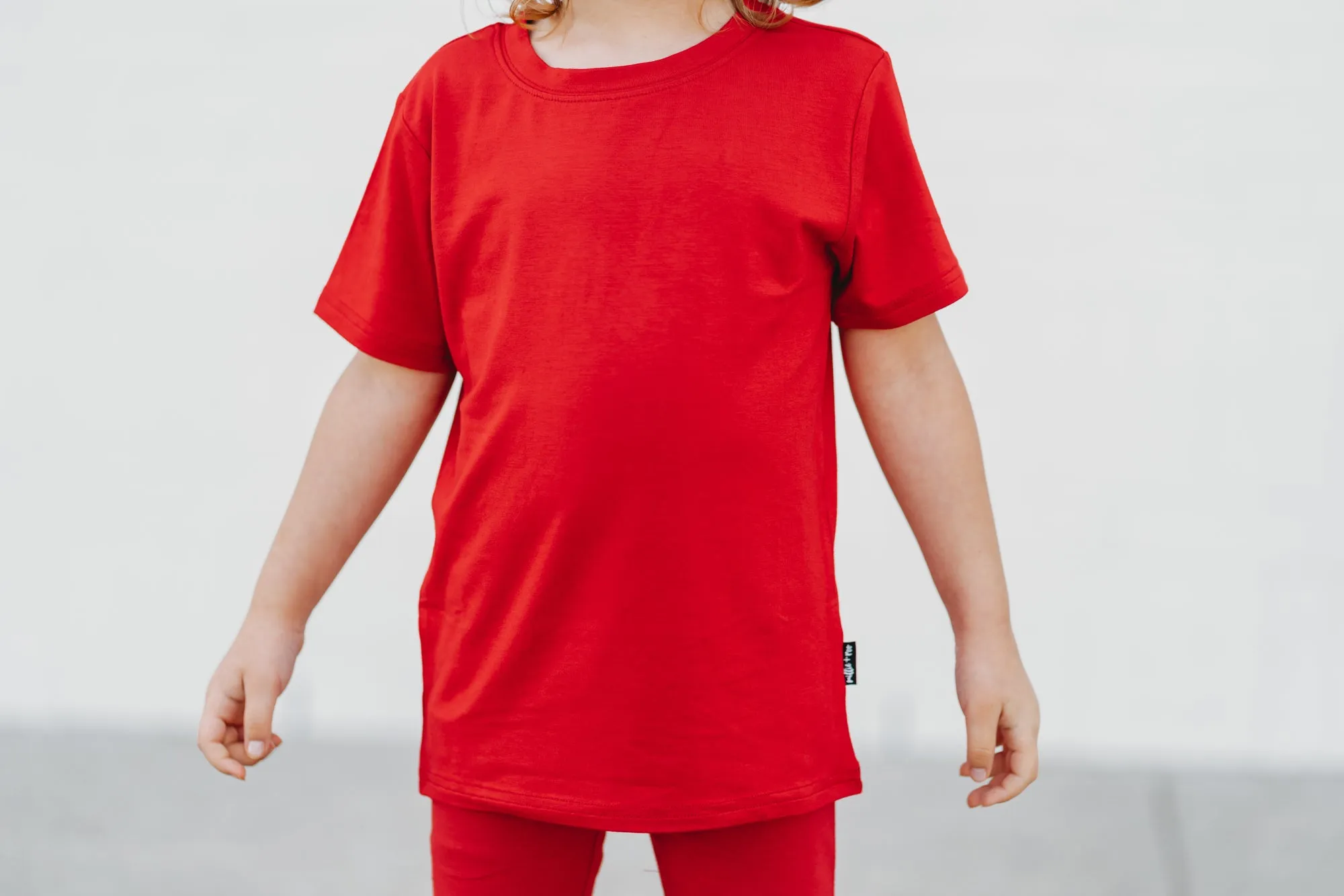 BAMBOO BASIC TEE- Red