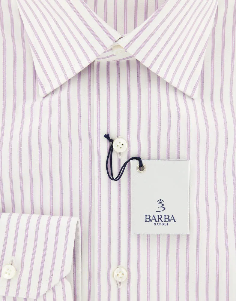 Barba Napoli Lavender Purple Shirt - Slim - 16 US / 41 EU