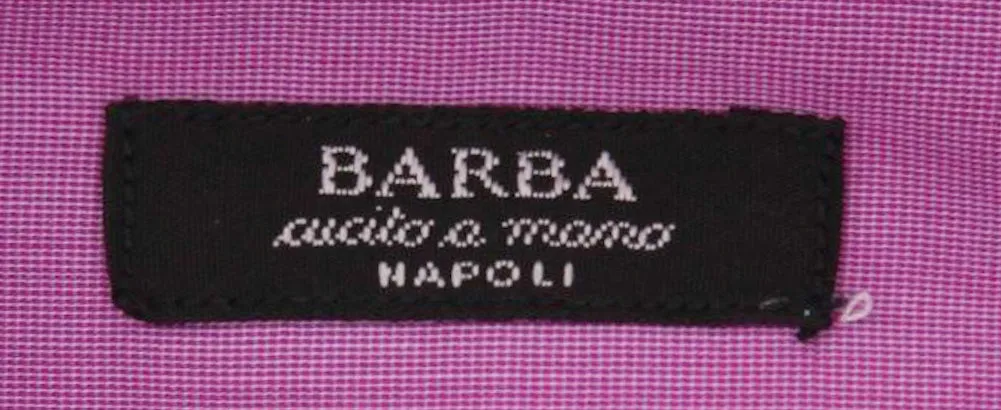 Barba Napoli Purple Shirt - Extra Slim - 15 US / 38 EU