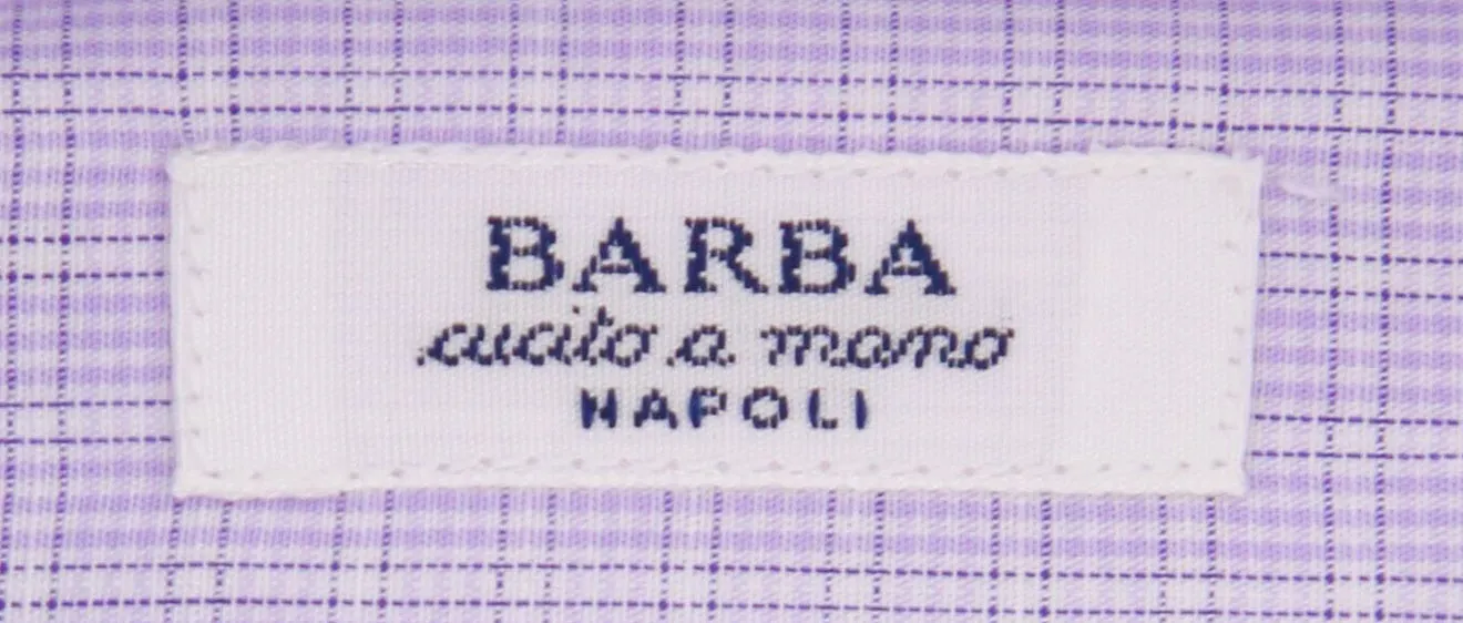 Barba Napoli Purple Shirt - Slim