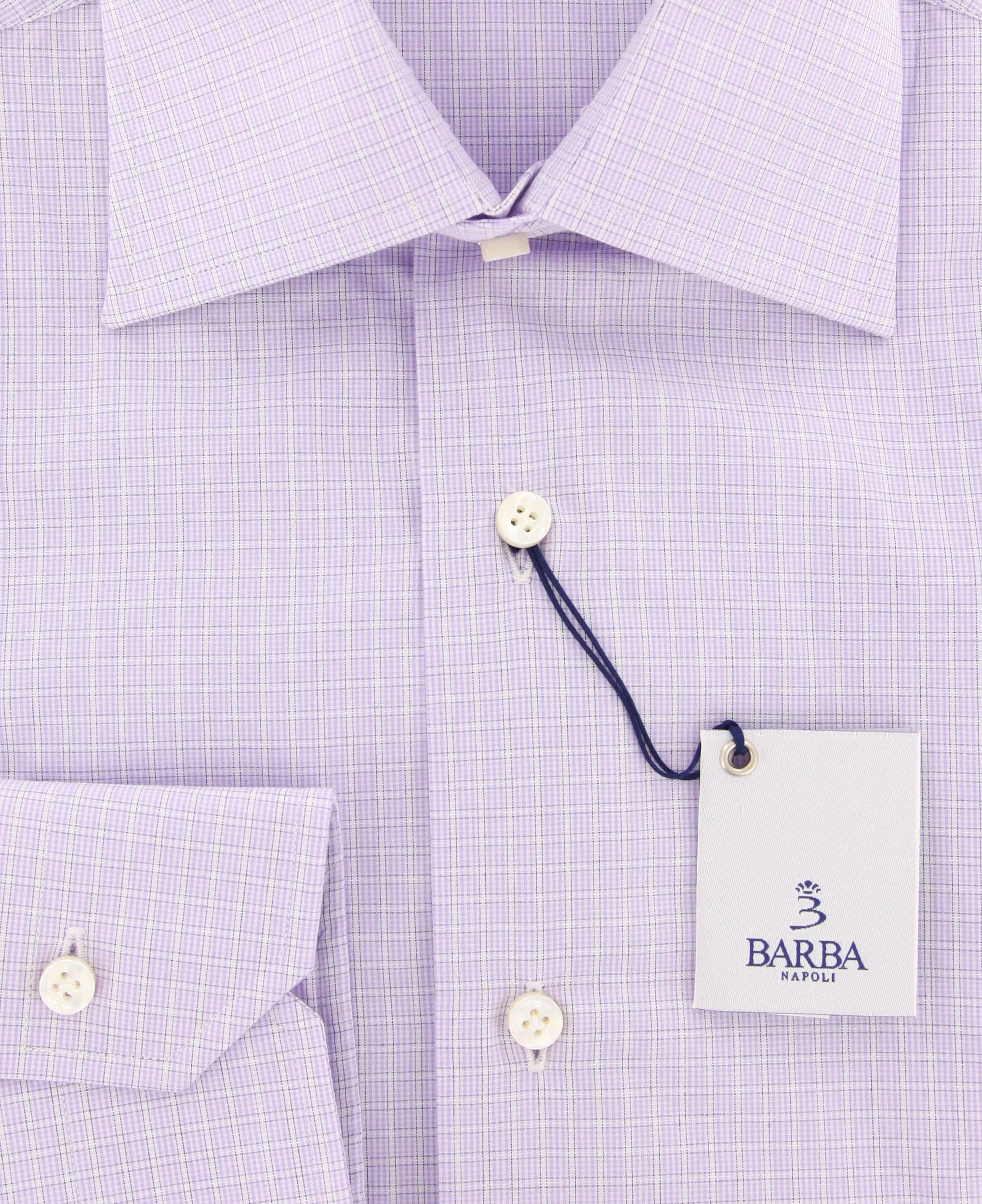 Barba Napoli Purple Shirt - Slim