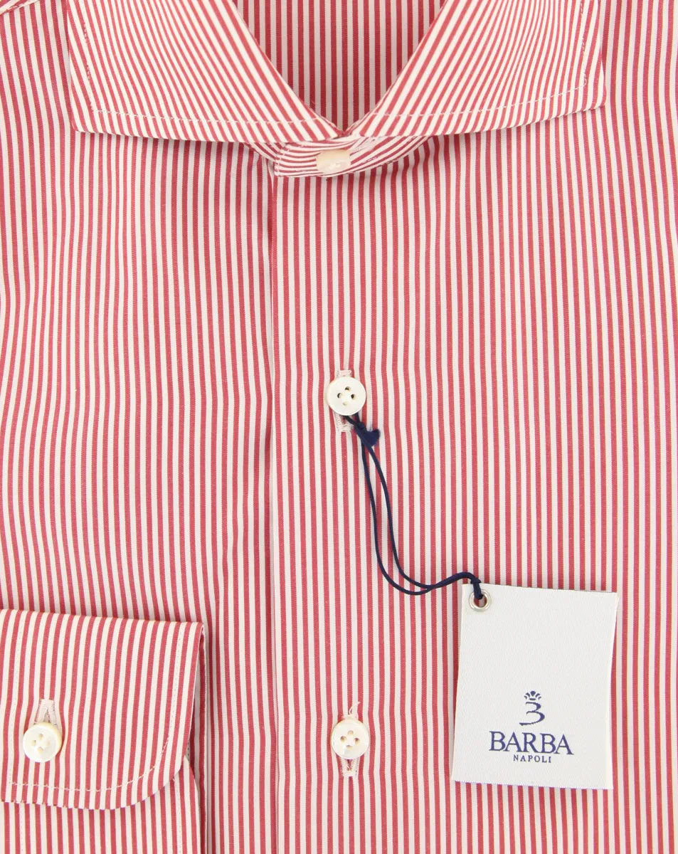 Barba Napoli Red Shirt - Extra Slim