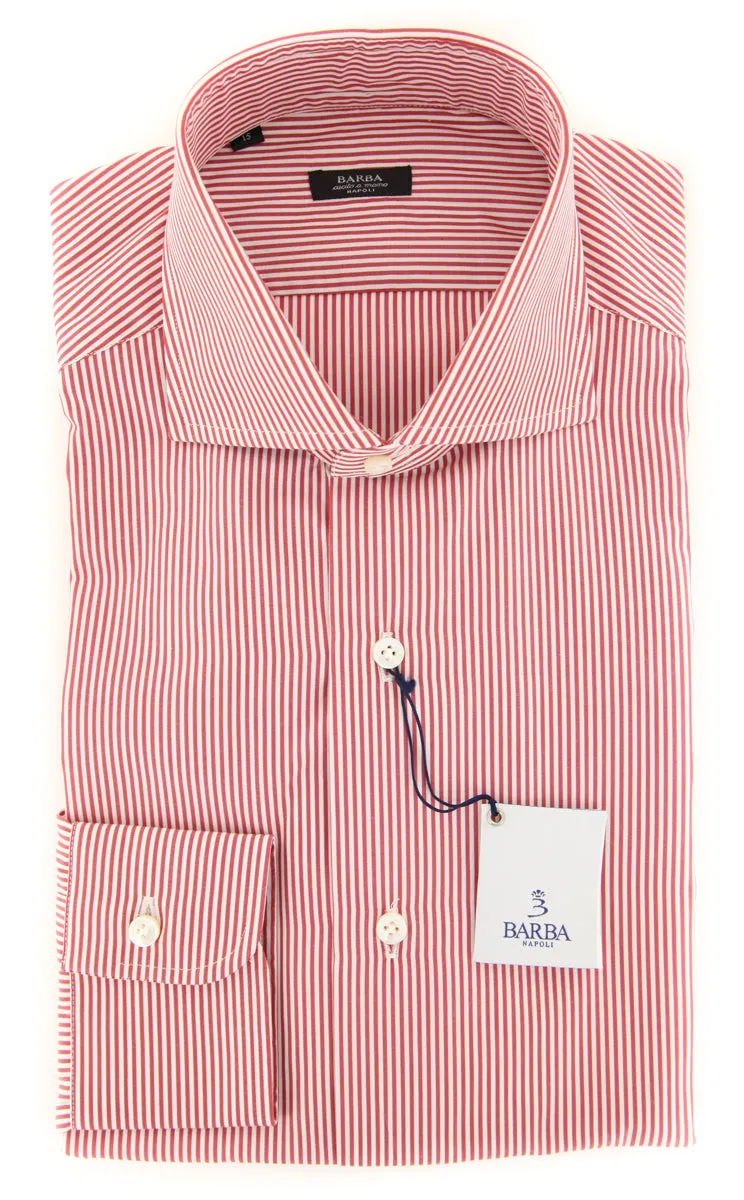 Barba Napoli Red Shirt - Extra Slim