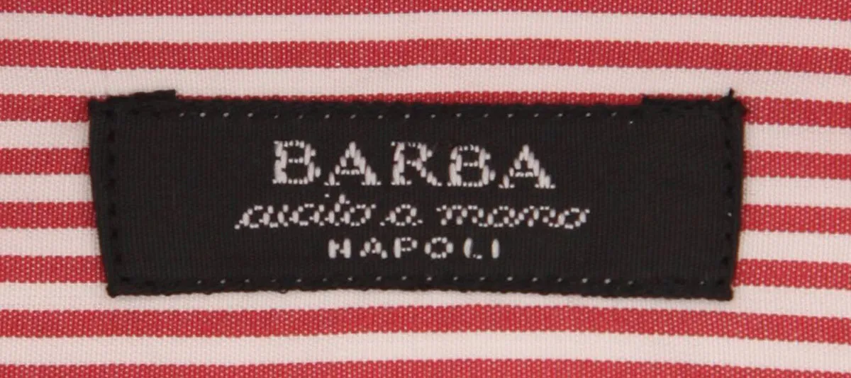 Barba Napoli Red Shirt - Extra Slim