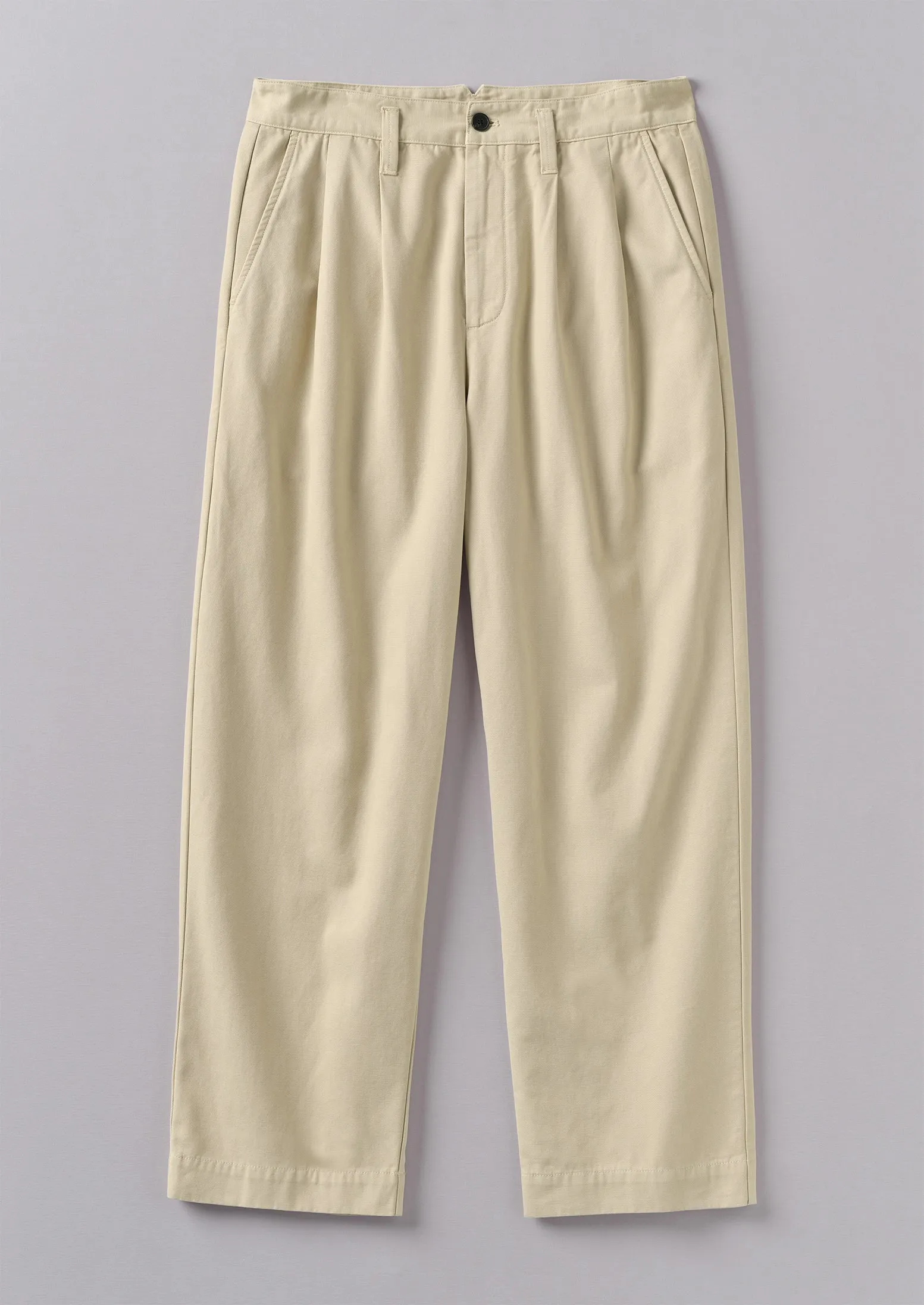 Bill Cotton Wide Leg Pants | Stone