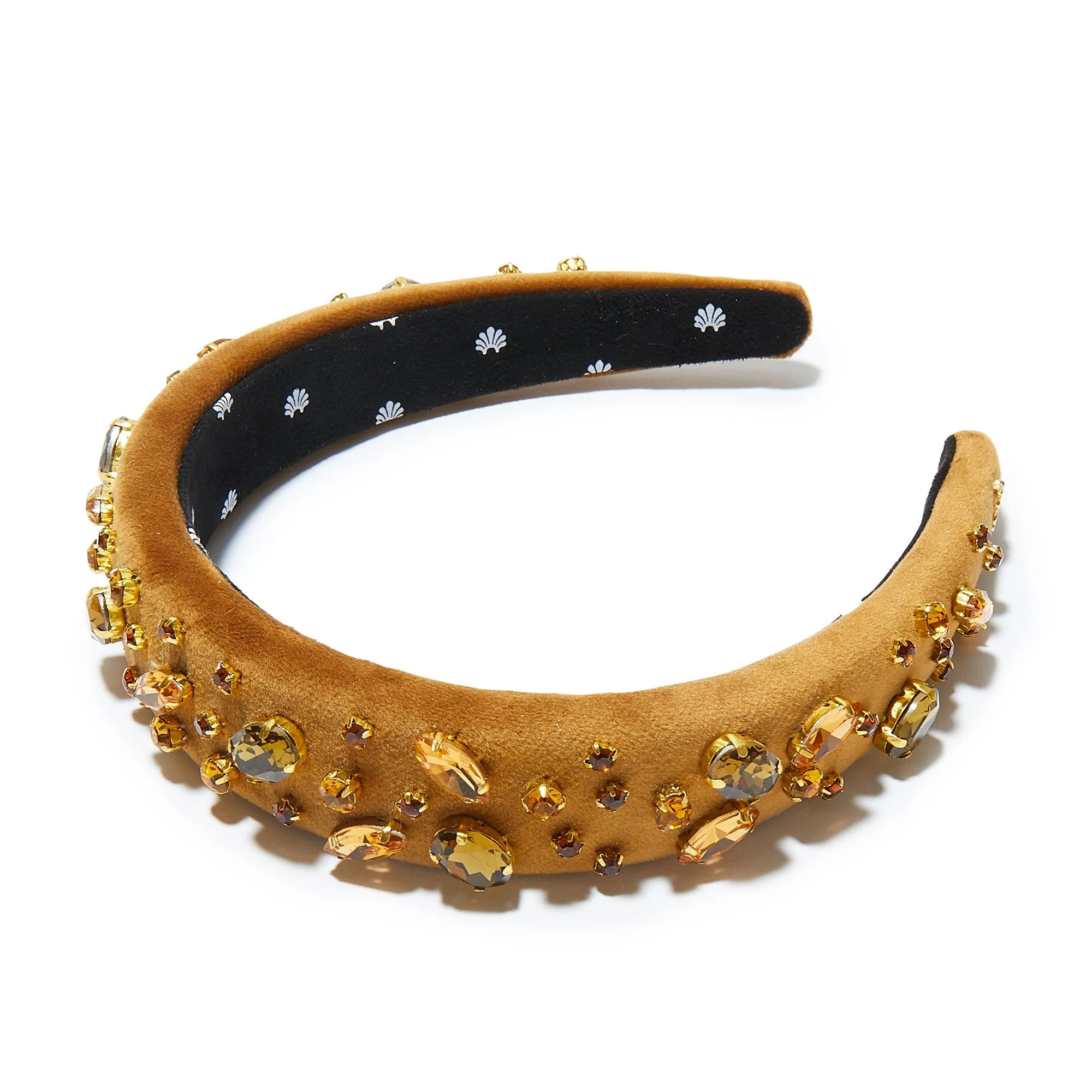 BRONZE CRYSTAL EMBELLISHED ALICE HEADBAND