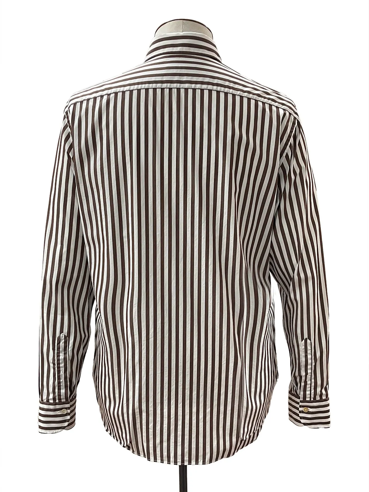 Brown & White Bengal Stripe Shirt