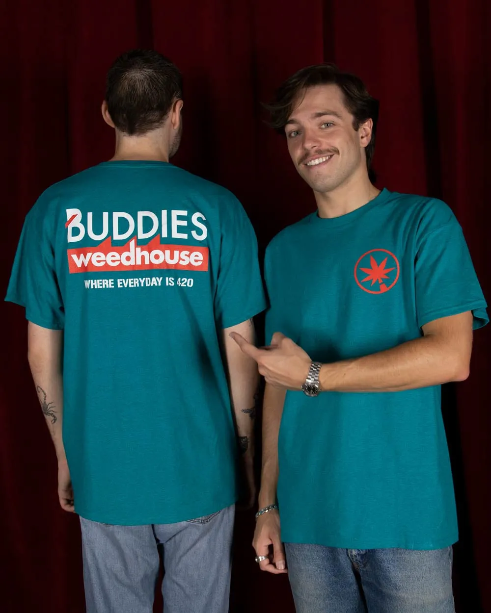 Buddies Weedhouse Green T-Shirt