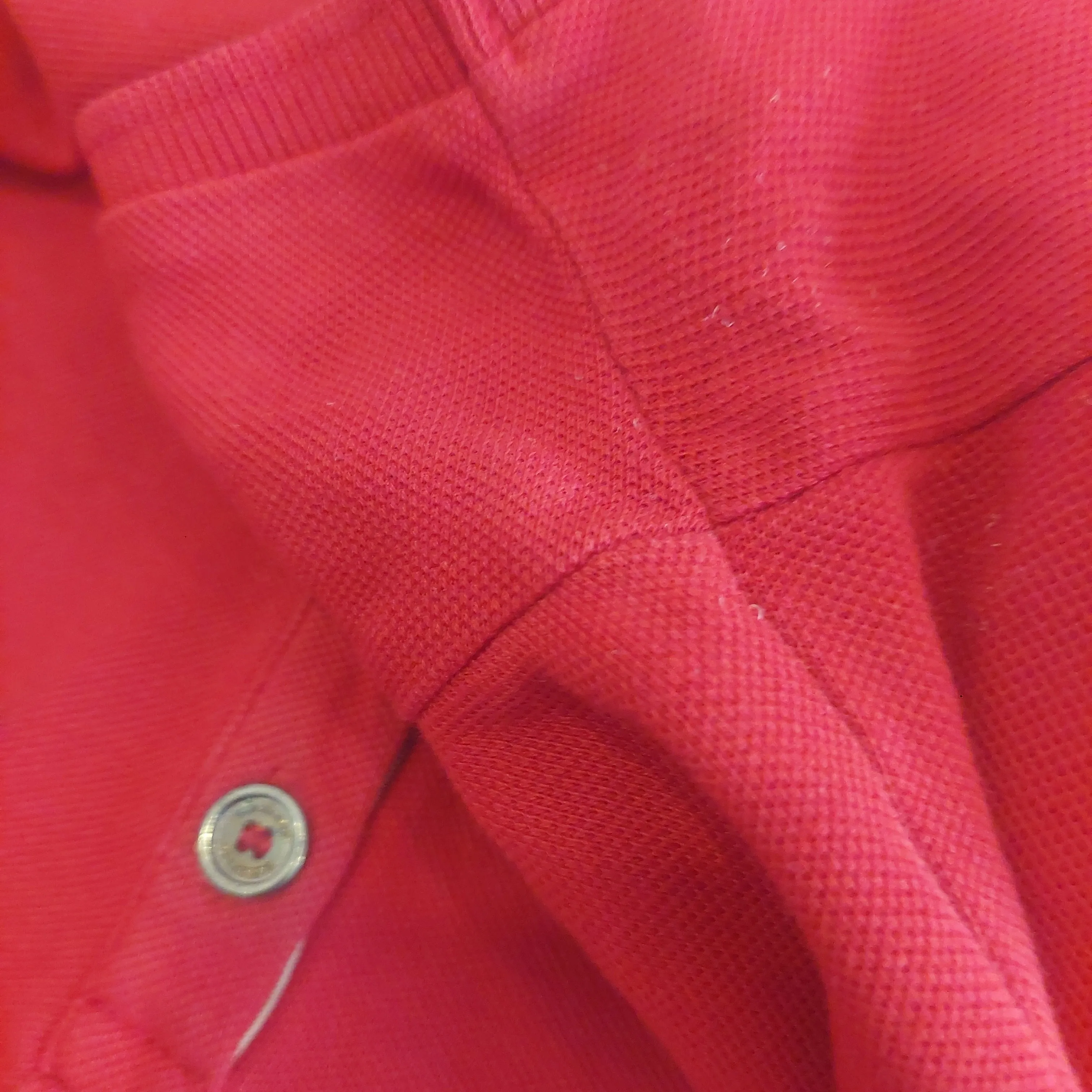 Burberry Women's Red Polo Shirt | Gently Used |