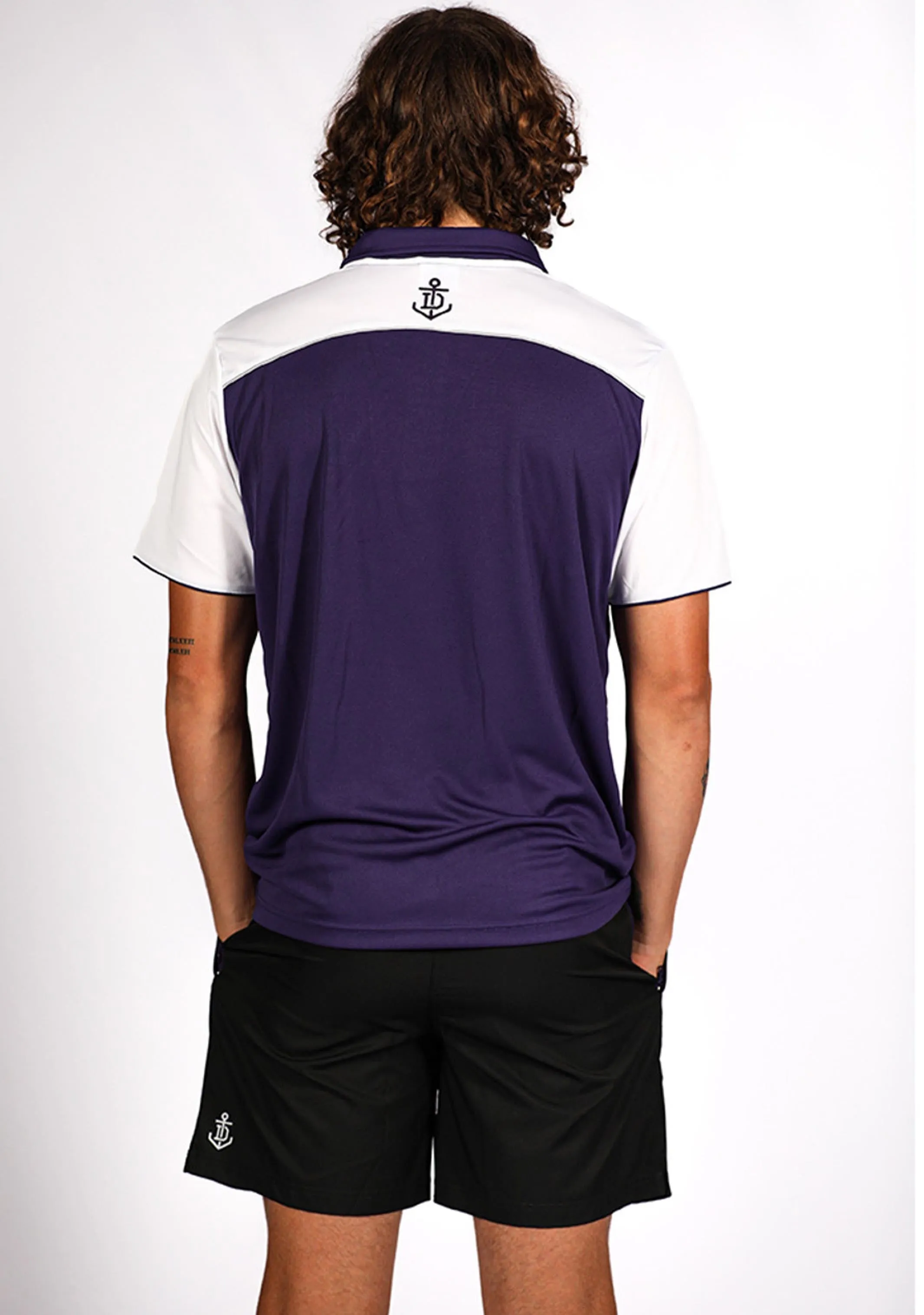 Burley Sekem Adult Fremantle Dockers Players Polo Shirt <BR> 93F011M09