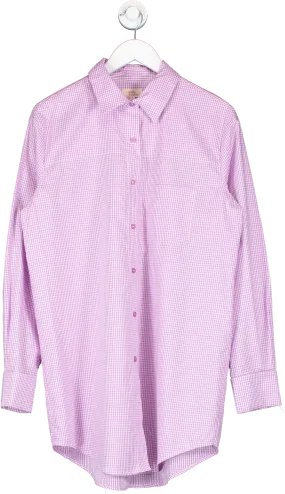 Camila Coelho Purple Elliot Shirt Dress UK S