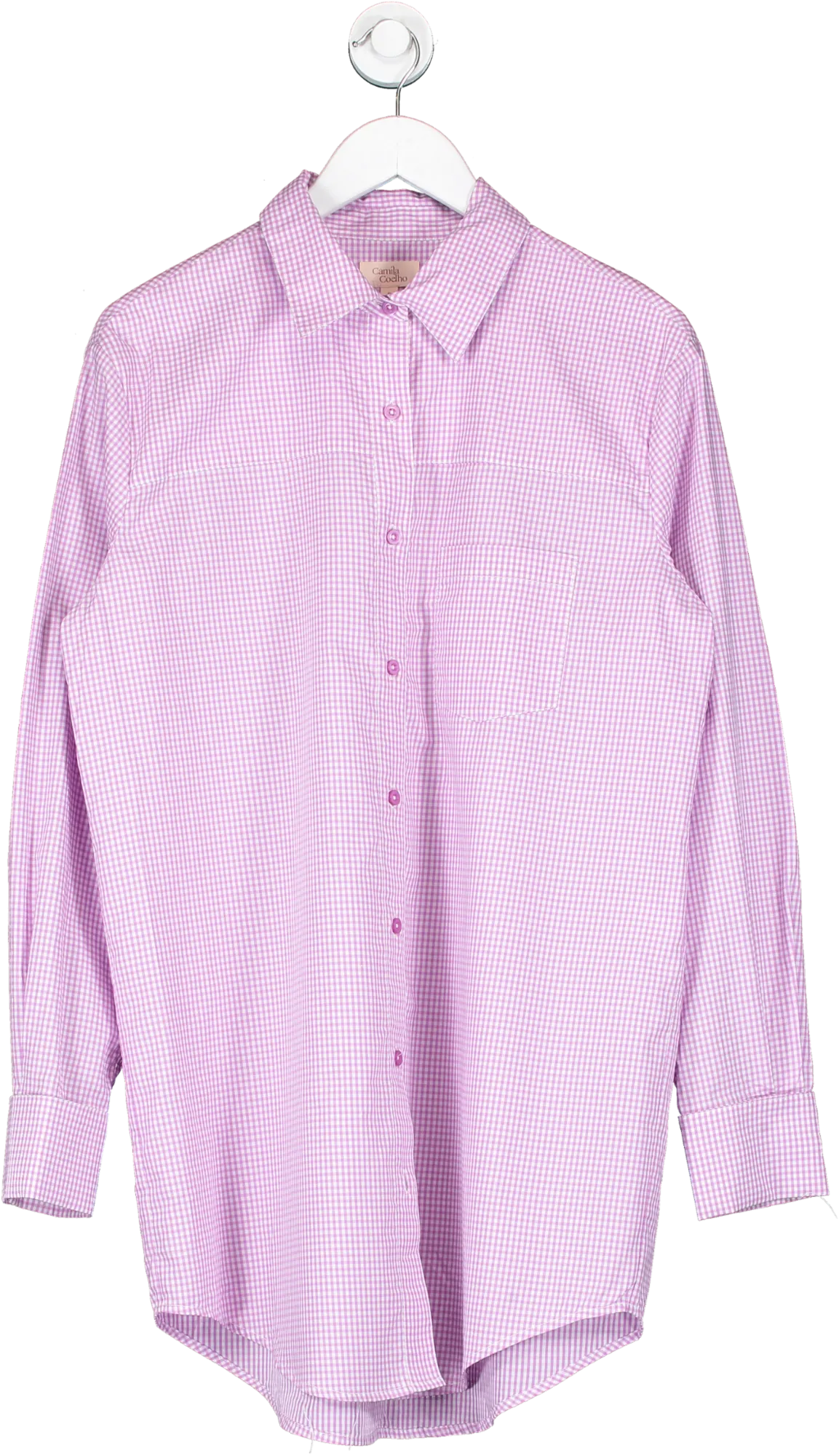 Camila Coelho Purple Elliot Shirt Dress UK S