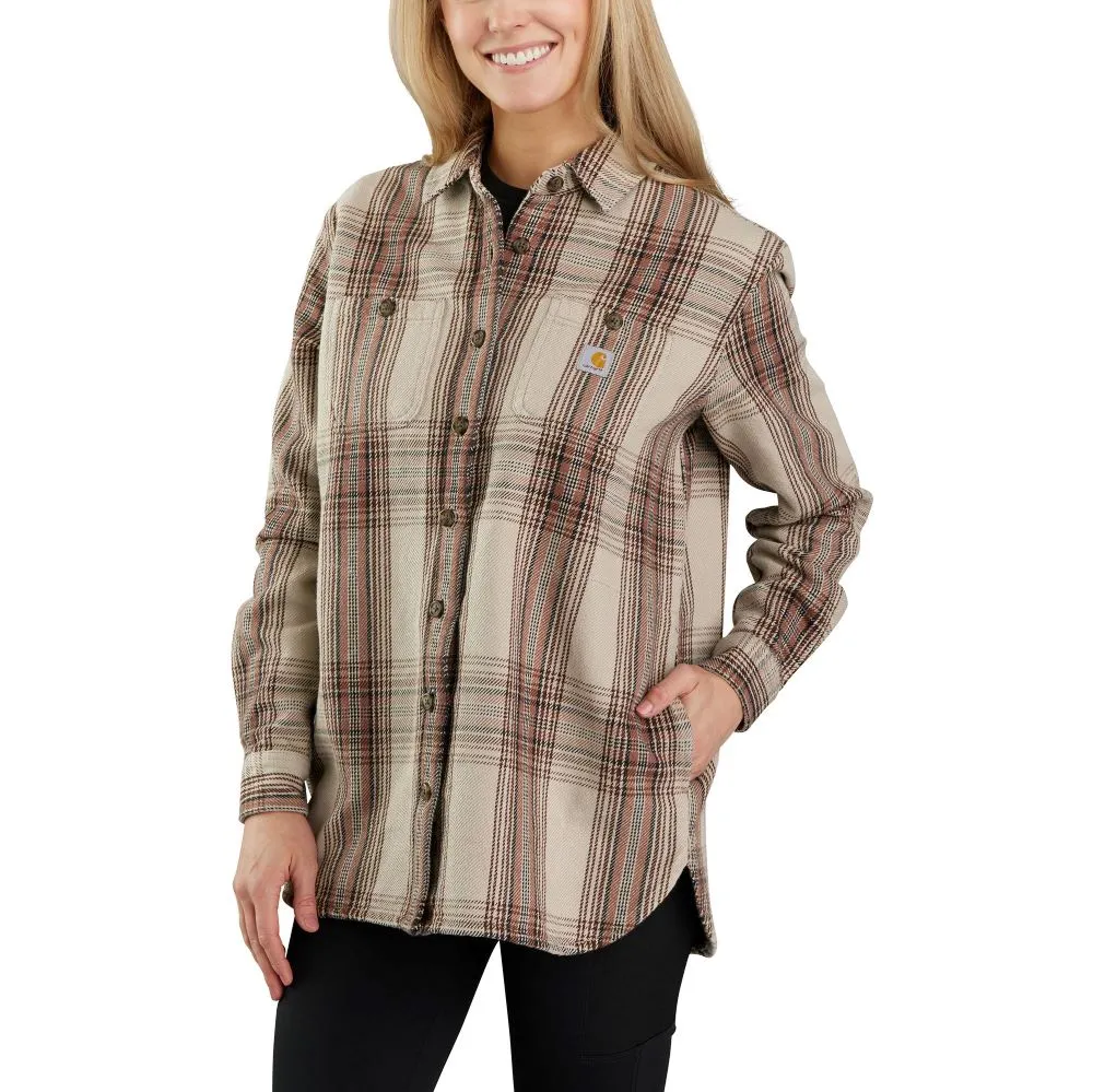 'Carhartt' Women's Heavyweight Twill Overshirt - Nutmeg