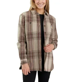 'Carhartt' Women's Heavyweight Twill Overshirt - Nutmeg