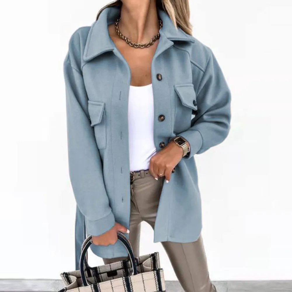 Casual Long Sleeve Shirt Jackets