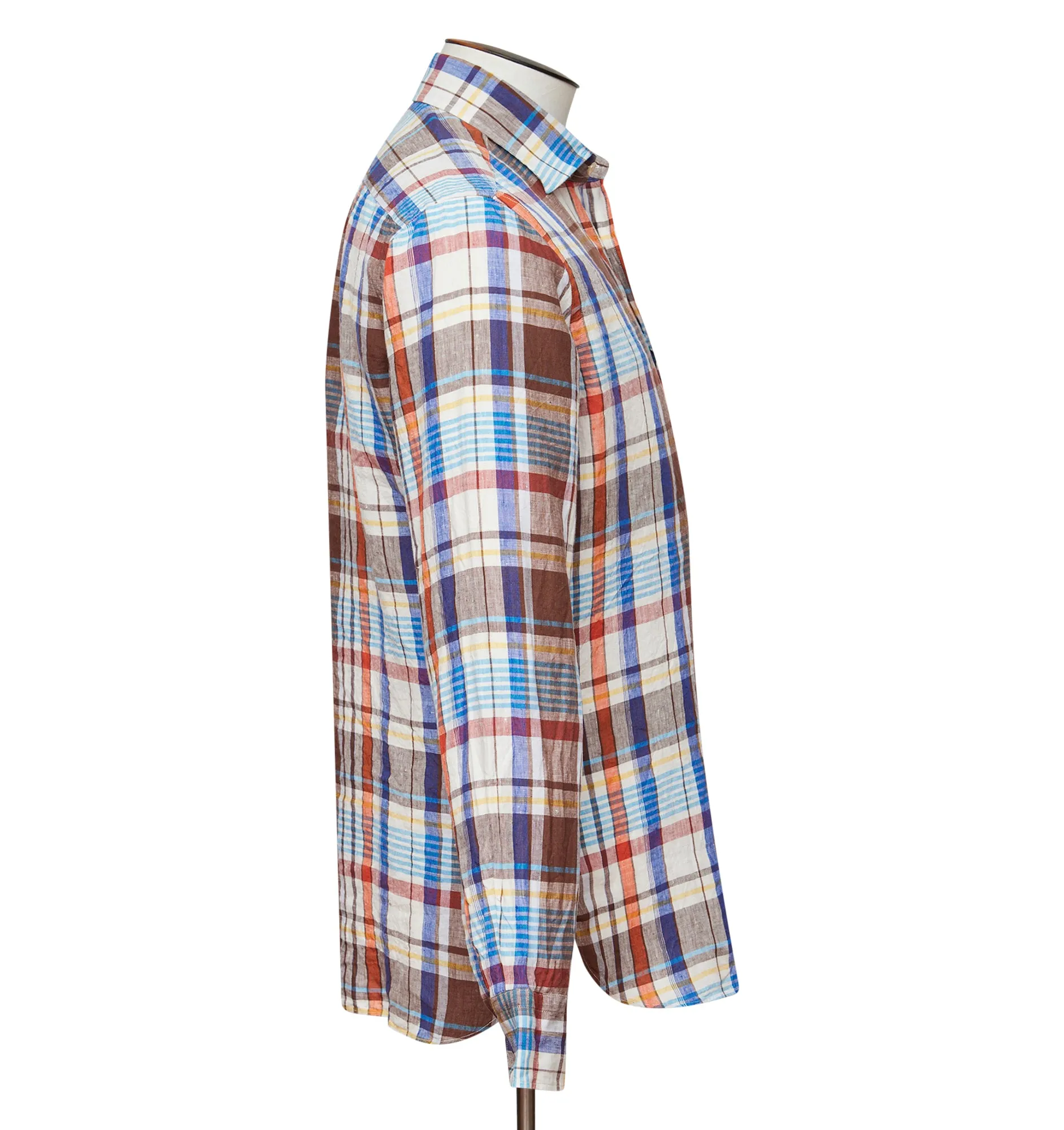 Cedar Brick Check Linen Shirt