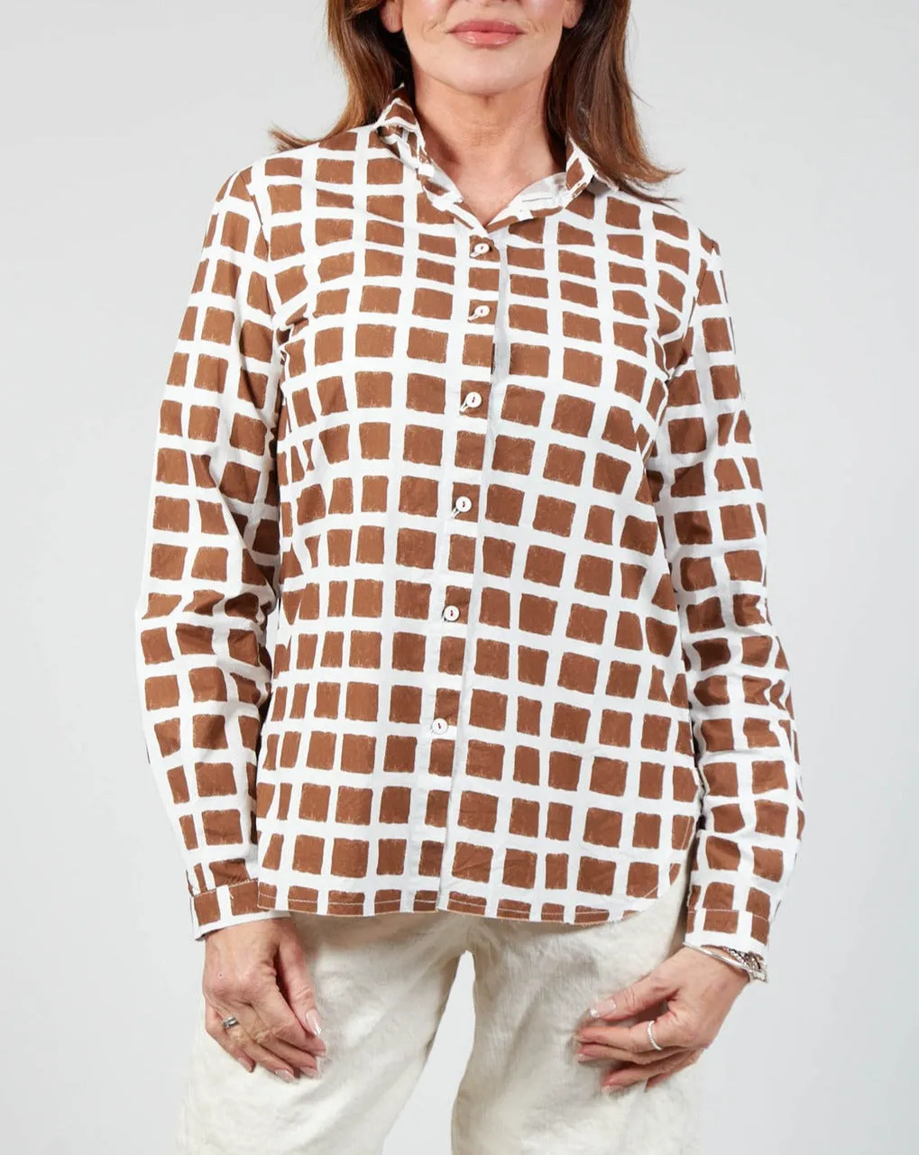 Chinzia Shirt - Brown Check