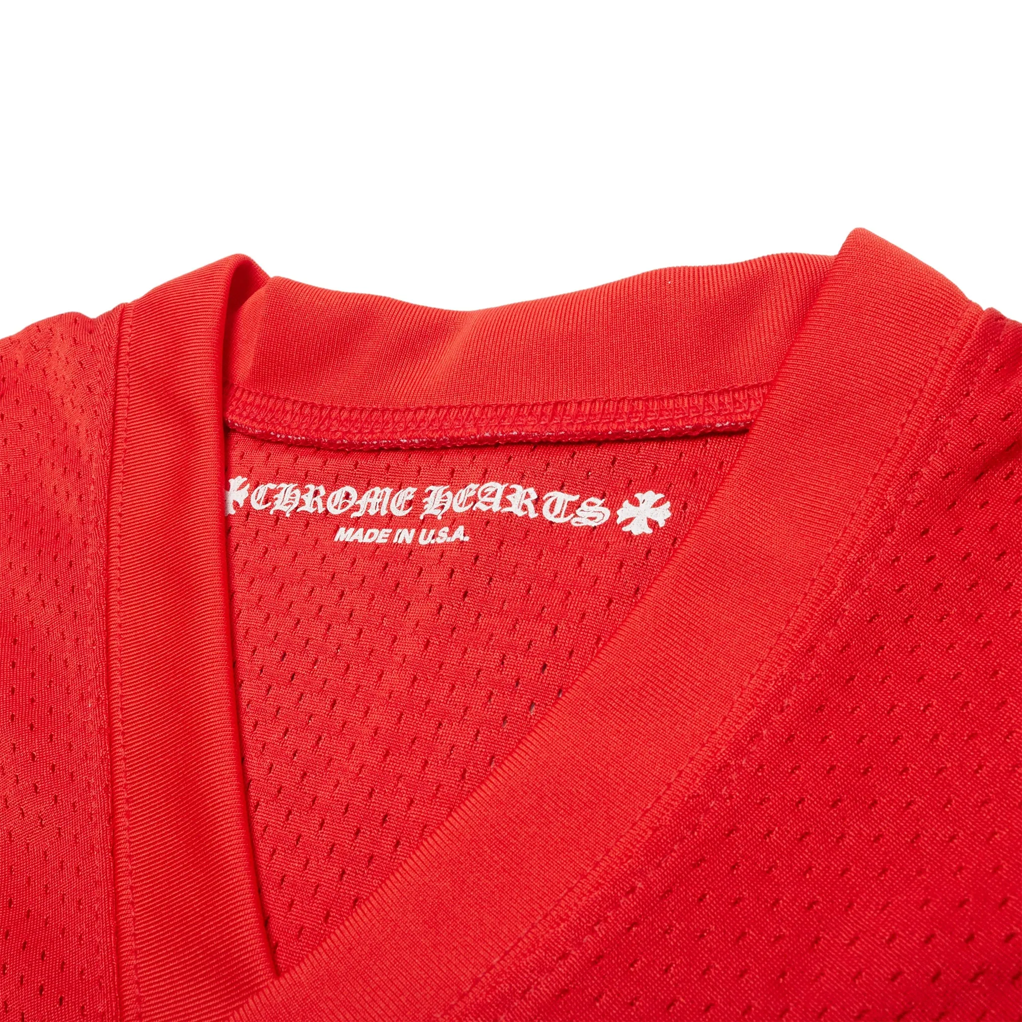 Chrome Hearts Stadium Mesh Red Football Jersey