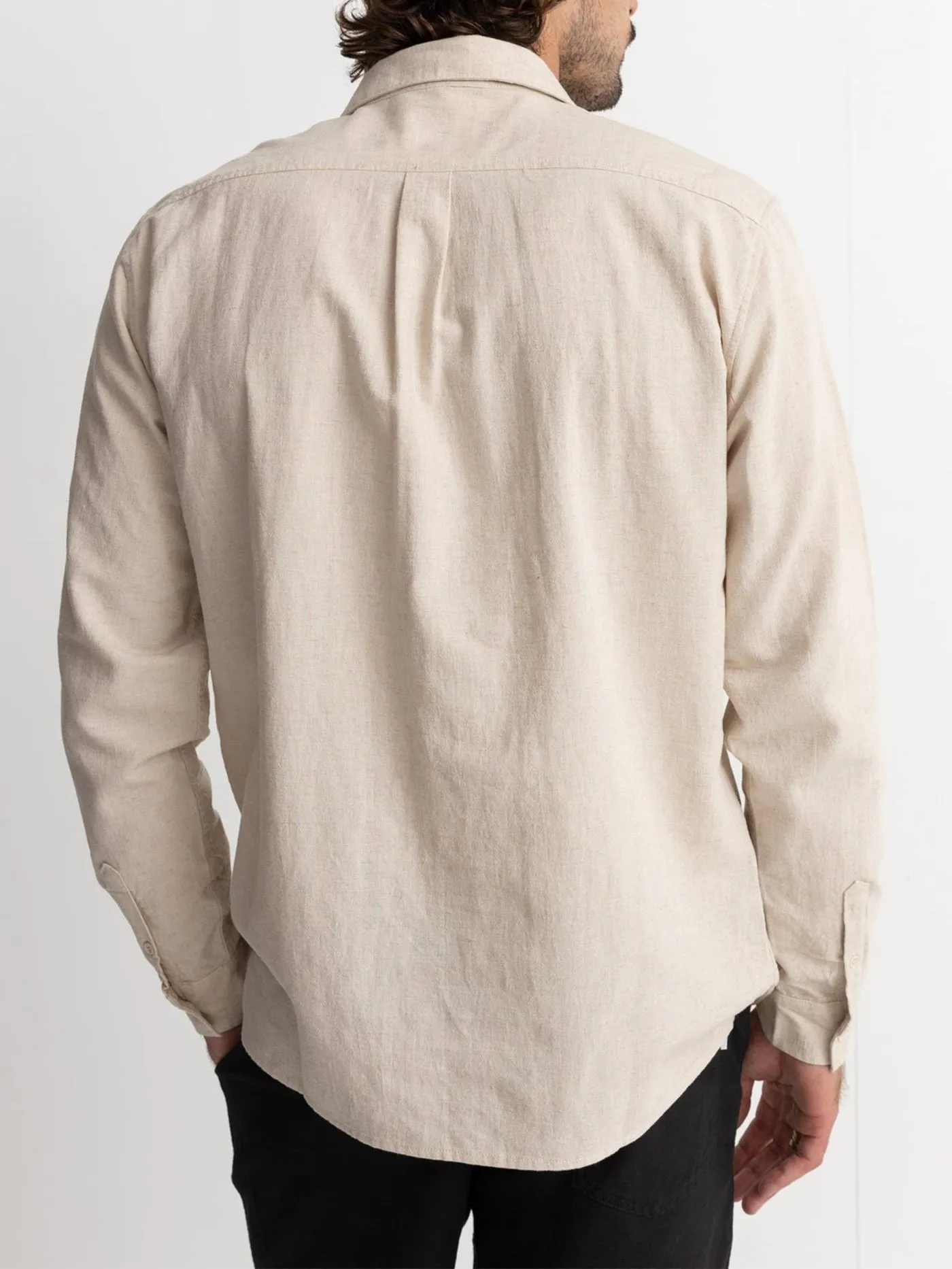 Classic Linen Long Sleeve Buttondown Shirt