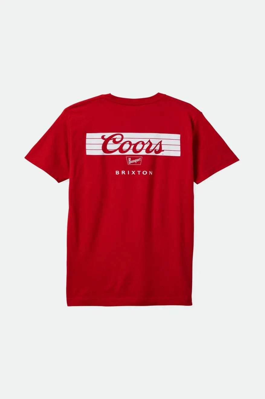 Coors Bar S/S Standard Tee - Red