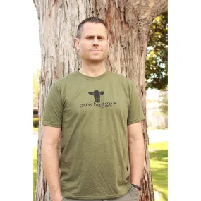 Cowhugger Army Green Unisex Logo T-shirt