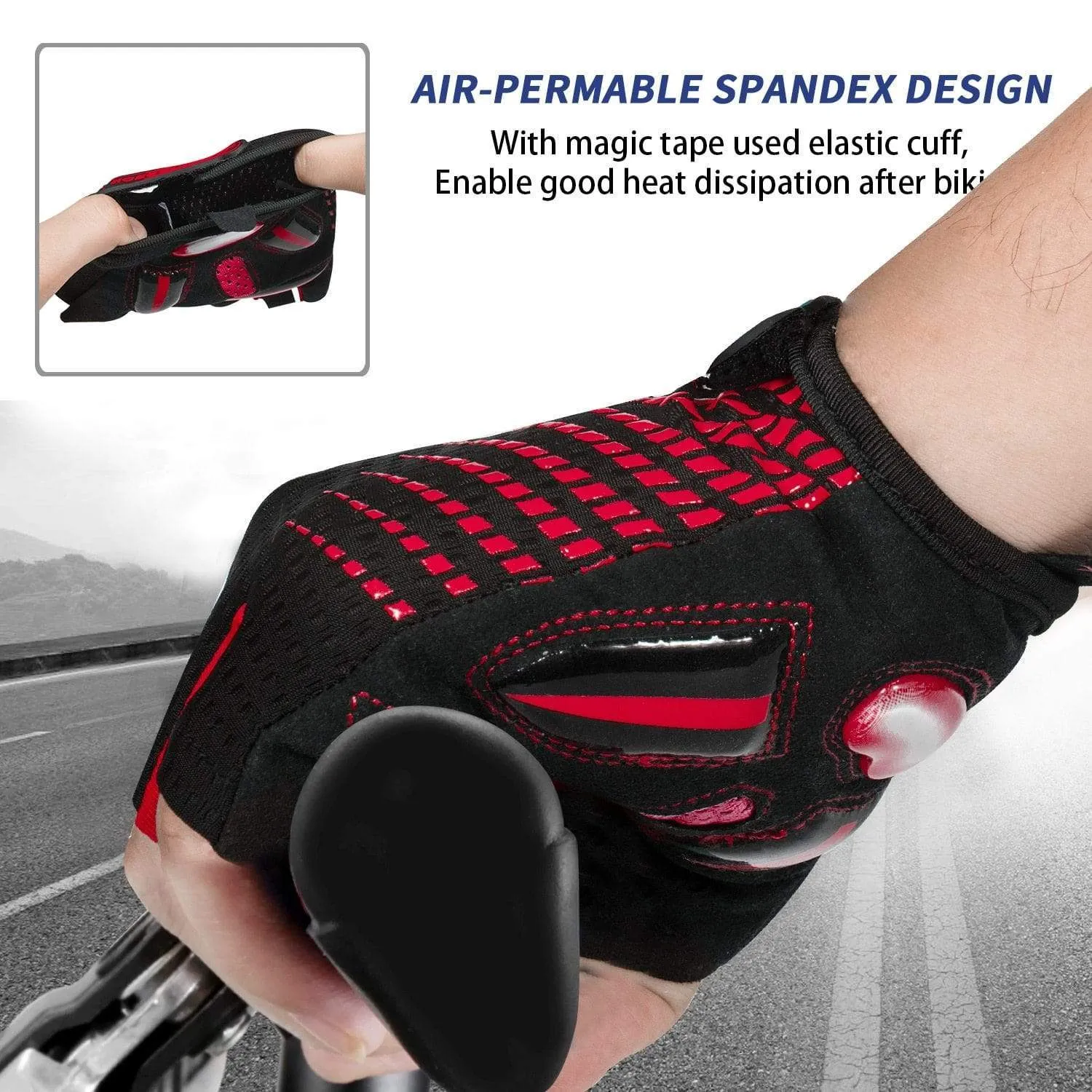 Cycling Gloves Gel Shockproof MTB Road Bike Gloves Breathable Durable Bicycle Gloves Non-slip Biking Glove for Men Women