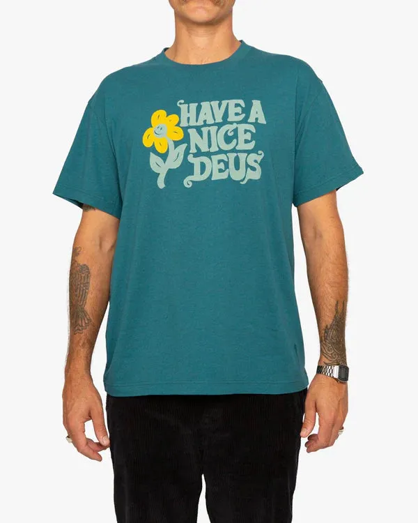 DEUS T-SHIRT DANDY jasper green