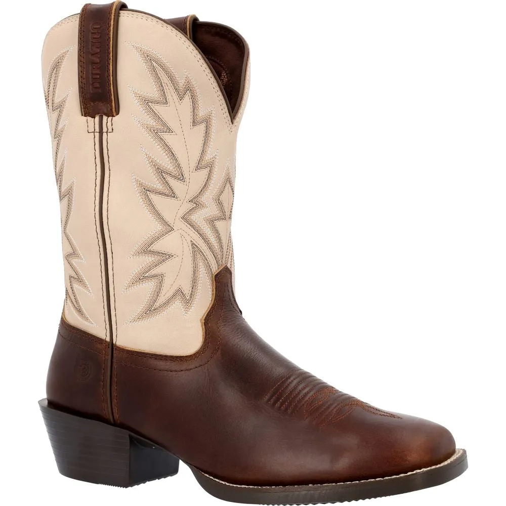 'Durango' Men's 11" Westward Western Square Toe - Chocolate / Bone