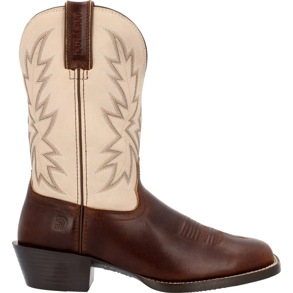 'Durango' Men's 11" Westward Western Square Toe - Chocolate / Bone